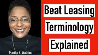 Beat Leasing Terminology Explained