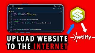 Upload Websites Online On Android  | SPCK Code Editor + GitHub + Netlify Tutorial  [2024]