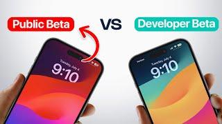 iOS 17 Public Beta VS iOS 17 Developer Beta