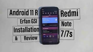 Android R Erfan GSI Installation and review | Redmi note 7/7s | DP2.1 | Android R install kare