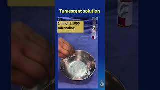 Shorts # 72: How to prepare tumescent solution and advantages and disadvantage - all in a minute!