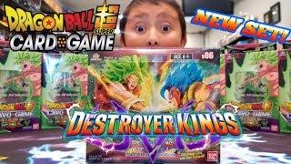 THE RAREST DRAGONBALL CARD SET EVER RELEASED! DESTROYER KINGS BOOSTER BOX OPENING! ALL SOLD OUT!