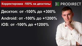 Яндекс Директ корректировка 100% на десктопы Дмитрий Западнов