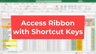 How to Use Ribbon with Keyboard Shortcut Keys | Speed up your Work | Ms-Excel Hindi