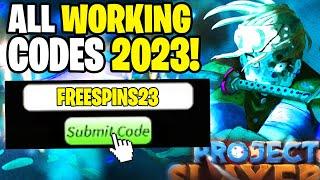 *NEW* ALL WORKING CODES FOR PROJECT SLAYERS JUNE 2023! ROBLOX PROJECT SLAYERS CODES