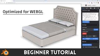 Setup and Optimize 3d Model for GLTF Export in BLENDER (WebGL/AR)