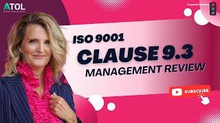 ISO 9001 Clause 9.3 Management Review | Auditor Training Online