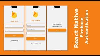  React Native Firebase Authentication – Login and User Registration Tutorial #reactnative #firebase
