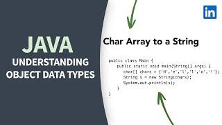 Java Tutorial - Understanding object data types