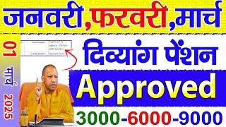 01 March 2025 ! आज दिव्यांग पेंशन का पैसा एप्रूव्ड हो गया | Divyang pension Approved | divyang