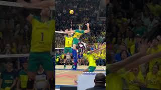 Super spike by Adriano Xavier    | VNL 2024 #vnl  #brasil  #volleyball   #volleyballnations