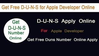 Get Free D-U-N-S For Apple Developer In India| DUNS Number From Dun & Bradstreet| Apple DUNS Number