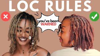 Loc Rules EVERYONE Should Learn Once And For ALL (Two Strand Twist Starter Locs + Dreads on 4C Hair)