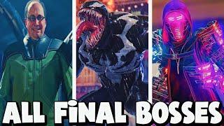 ALL FINAL BOSSES AND ENDING IN MARVEL SPIDER MAN GAMES (2018-2023)