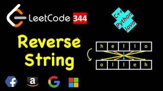 Reverse String | LeetCode 344 | C++, Java, Python
