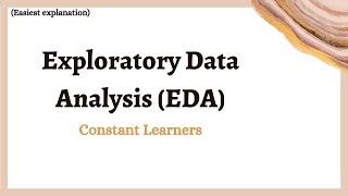 Exploratory Data Analysis | Big Data Analysis