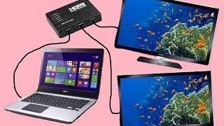 Connect your laptop to multiple displays / TVs using HDMI Splitter