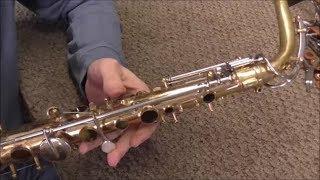 Adjusting and Understanding the Sax Octave Mechanism