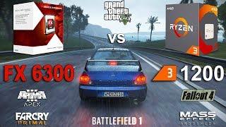 Ryzen 3 1200 vs FX 6300 Test in 7 Games