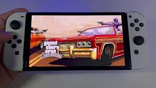 San Andreas SWITCH OLED handheld gameplay | Grand Theft Auto: The Trilogy - review