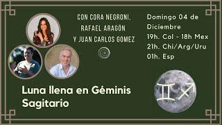 Full Moon Gemini Sagittarius 2022, Sign by Sign analysis with Cora Negroni and Rafael Aragón