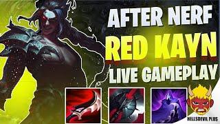 Playing Red Kayn After Nerf - Wild Rift HellsDevil Plus Gameplay