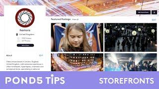 Pond5 Tips - Storefront