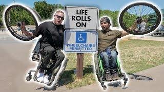 WHEELCHAIR AT A SKATEPARK?! - Ft. Aaron "Wheelz" Fotheringham