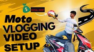 Moto vlogging | video setupall the stuff || ( total cost) Gopro/ Ntorq xp