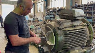 everything about the electric motors || Disassembly of 30kw 1500rpm ABB electric motor