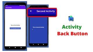 How to implement Activity Back button in android studio#SolutionCodeAndroid\back button in android