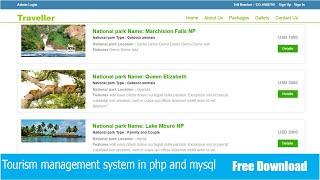 Complete Online Tourism Management System using PHP/MySQL with Source Code