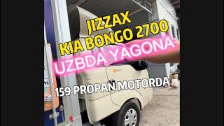 UZBDA YAGONA JIZZAX KIA BONGO K2700 GA 159 OT KUCH PROPAN MOTOR KOMPLEKT BOSILDI. #hyundai