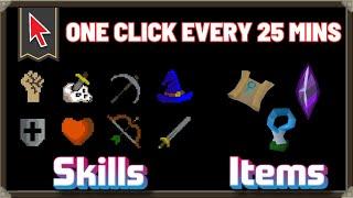 Train 8 skills clicking once every 25 minutes - Broken AFK OSRS methods