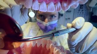 Dental Exam Wearing Plastic PPE | Odette Engle ASMR