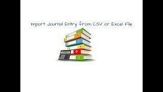 How to Import Journal entry form CSV or Excel | Odoo App Feature #odoo #document