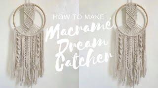 Macrame Dream Catcher| DIY Tutorial | Macrame Tutorial| HabitMade