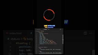 How to create a loader using CSS? #javascript #frontend #animation #loader #loading  #cssloader