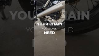 Reminder to clean your motorcycle chain #srinivasganesh #diy #shortsvideo