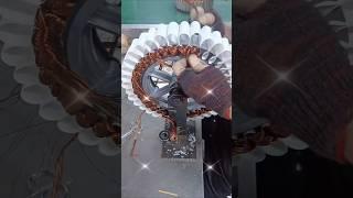 Electric vehicle motor winding process