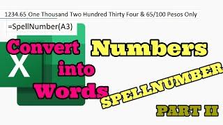How to convert numbers into Words - SpellNumber Part II