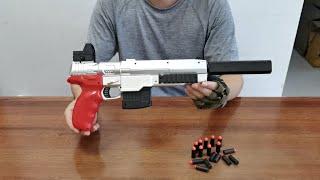 Cyberpunk 2077 Malorian Arms 3516 Soft Bullet Toy Gun Unboxing 2023