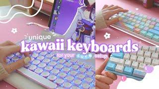 keyboards for that kawaii aesthetic™ | cute keeb unboxings feat. banggood, akko, and knewkey 