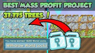 BEST HUGE MASS PROFIT PROJECT IN GROWTOPIA 2021 ! (MASSIVE PROFIT FROM 37,775 SCIENCE STATION TREES)