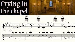 CRYING IN THE CHAPEL | ELVIS | Complete Version | Acoustic Guitar Tutorial | TAB & Sheet Music