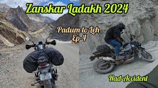 Ride Starts=Zanskar Ladakh 2024-- Padum to Leh #accident #himalayan450