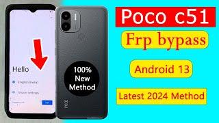 Poco c51 frp bypass android 13|poco c51 frp bypass 2024|