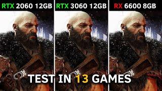 RTX 2060 vs RTX 3060 vs RX 6600 | Test in 13 Games | Which Is Better?