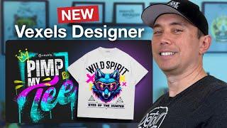 Vexels Designer and Pimp My Tee Contest. Full Tutorial of Vexel's New Graphics App