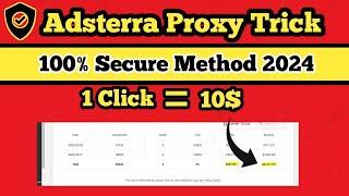 Adsterra self clicking method 2024 || Adsterra earning tricks